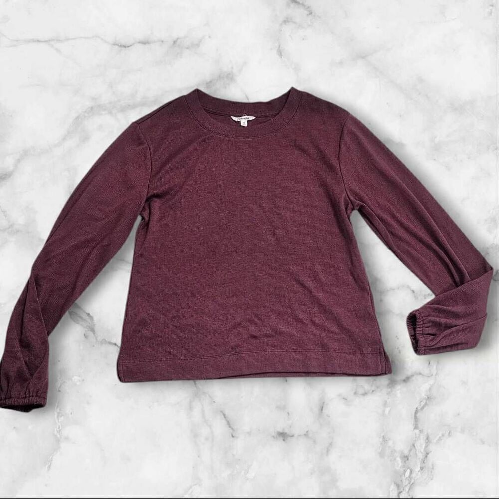 Splendid XS Burgundy Long Sleeve